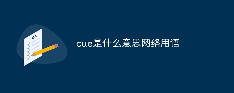 cue是什么意思网络用语