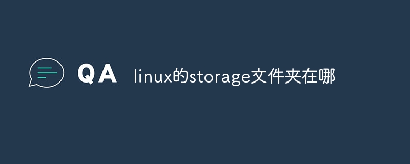 linux的storage文件夹在哪