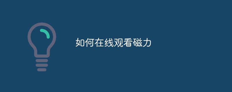 如何在线观看磁力