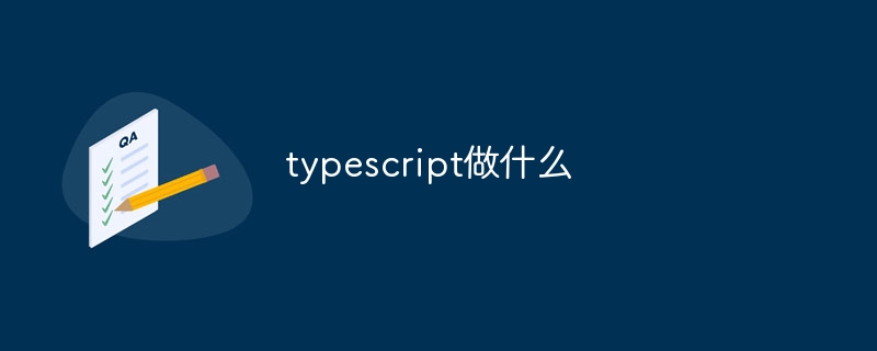 typescript做什么