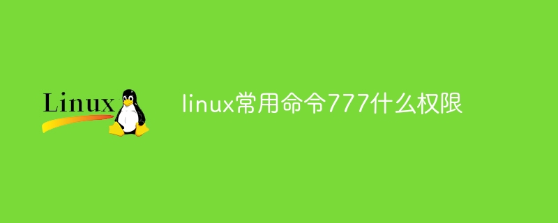 linux常用命令777什么权限