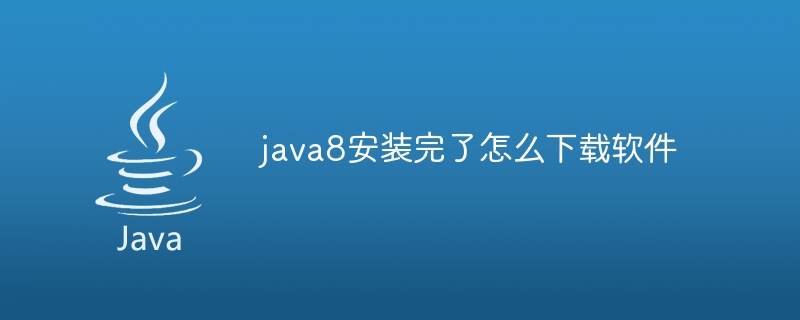 java8安装完了怎么下载软件