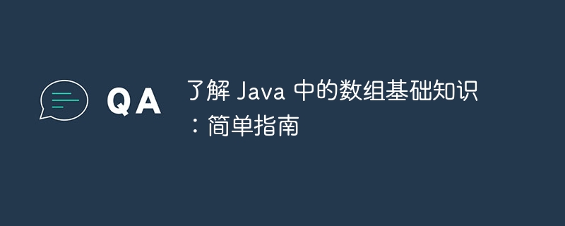 了解 Java 中的数组基础知识：简单指南