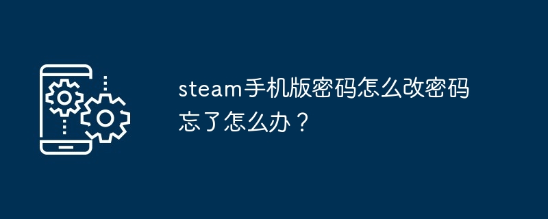 steam手机版密码怎么改密码忘了怎么办？