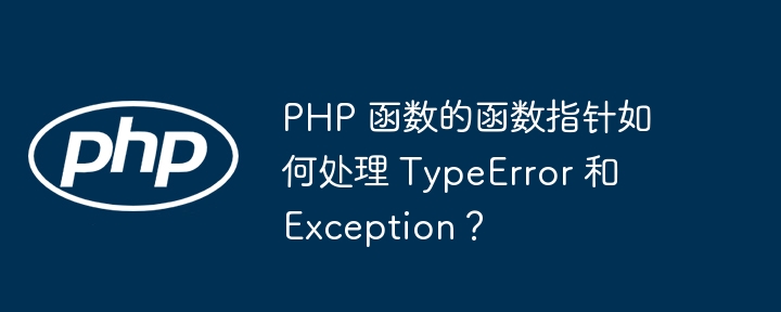 PHP 函数的函数指针如何处理 TypeError 和 Exception？