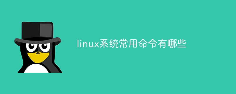 linux系统常用命令有哪些