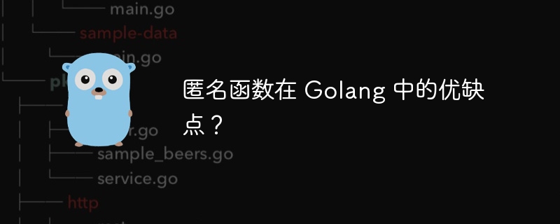 匿名函数在 golang 中的优缺点？