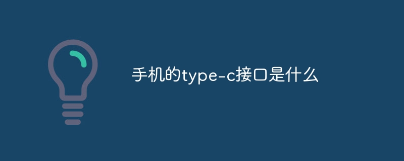 手机的type-c接口是什么