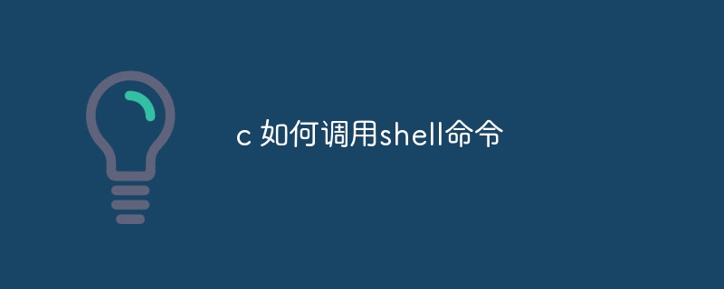 c 如何调用shell命令