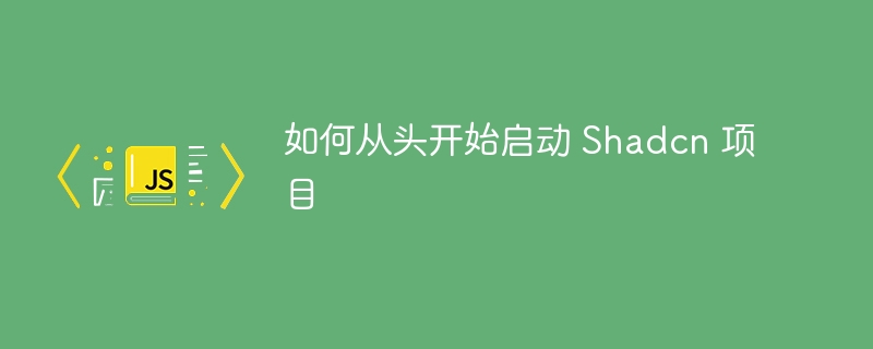 如何从头开始启动 shadcn 项目