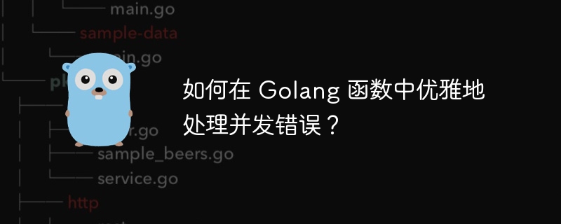 如何在 Golang 函数中优雅地处理并发错误？