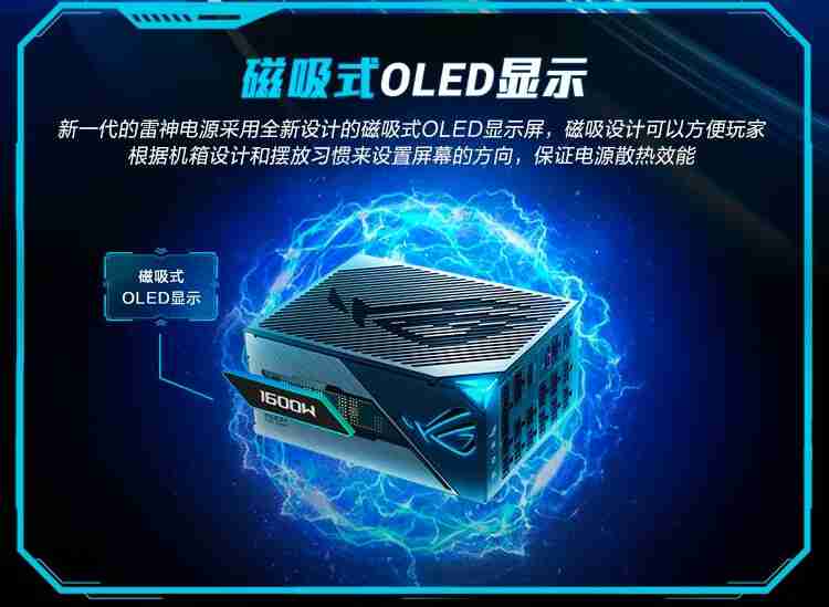 华硕 ROG 雷神 3 代 Thor III 1600W 氮化镓钛金电源开售，4599 元