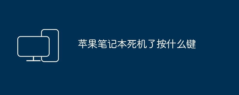 苹果笔记本死机了按什么键