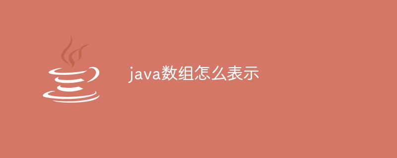 java数组怎么表示