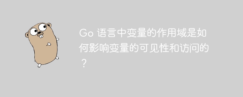 go 语言中变量的作用域是如何影响变量的可见性和访问的？