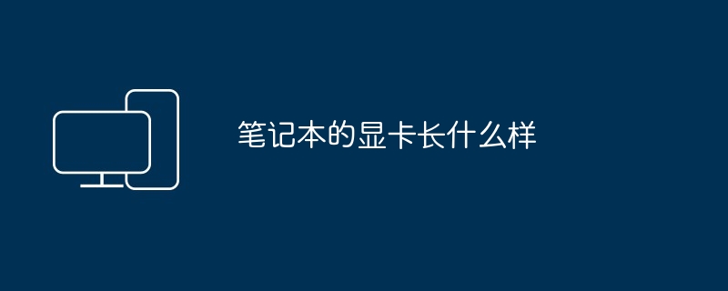 笔记本的显卡长什么样