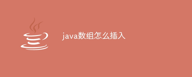 java数组怎么插入