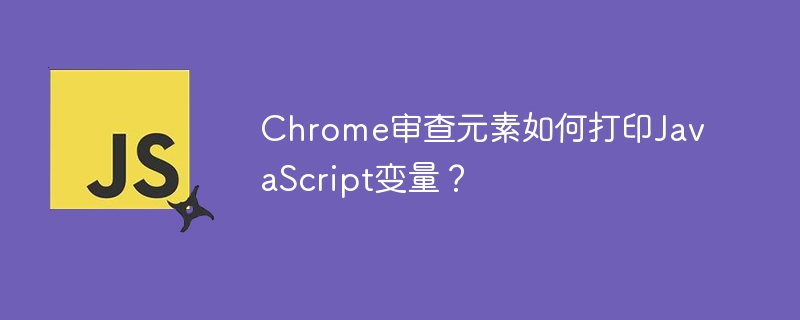 chrome审查元素如何打印javascript变量？