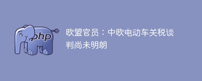 欧盟官员：中欧电动车关税谈判尚未明朗