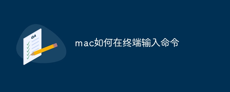 mac如何在终端输入命令