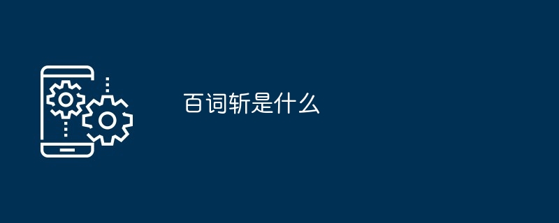 百词斩是什么