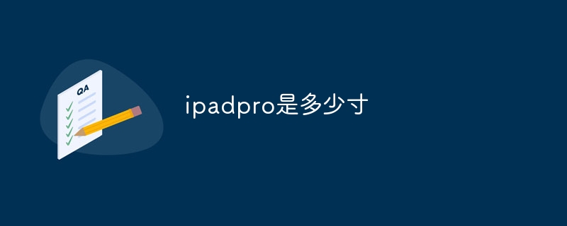 ipadpro是多少寸