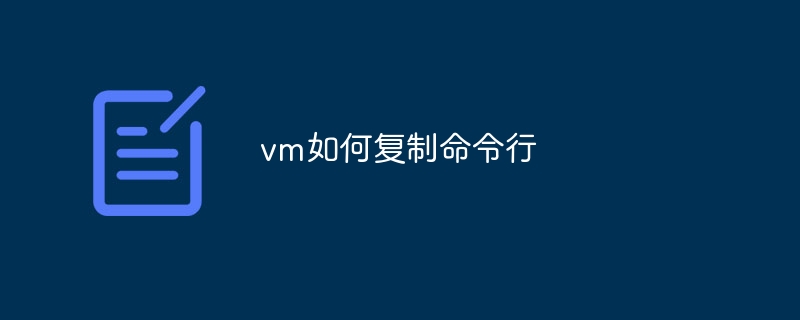 vm如何复制命令行