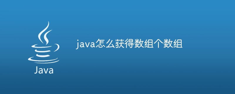 java怎么获得数组个数组