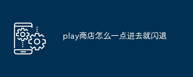 play商店怎么一点进去就闪退