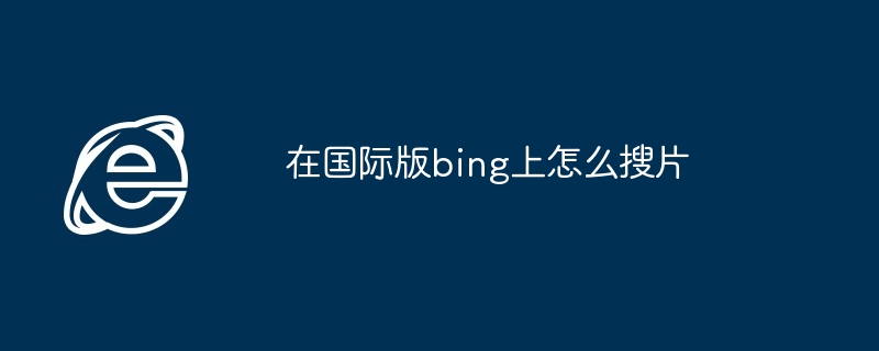 在国际版bing上怎么搜片