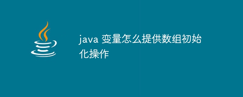 java 变量怎么提供数组初始化操作