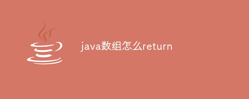 java数组怎么return