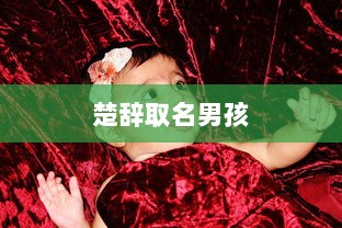 楚辞取名男孩