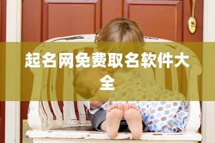 起名网免费取名软件大全