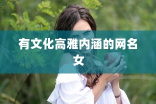 有文化高雅内涵的网名女