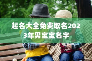 起名大全免费取名2023年男宝宝名字