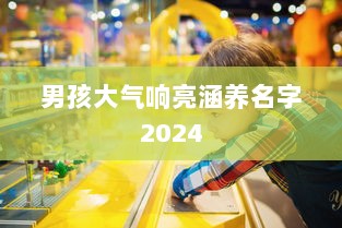 男孩大气响亮涵养名字2024