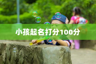 小孩起名打分100分