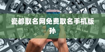瓷都取名网免费取名手机版孙
