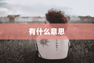 有什么意思