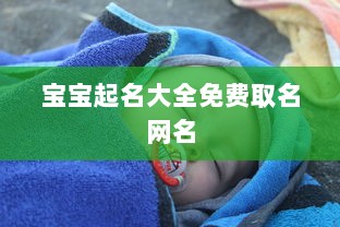 宝宝起名大全免费取名网名