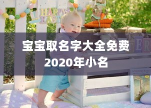 宝宝取名字大全免费2020年小名 第1张 宝宝取名字大全免费2020年小名 第1张