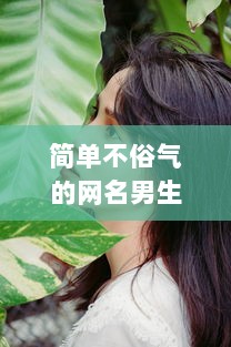 简单不俗气的网名男生