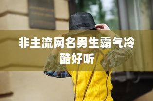 非主流网名男生霸气冷酷好听