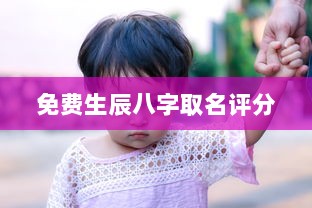 免费生辰八字取名评分