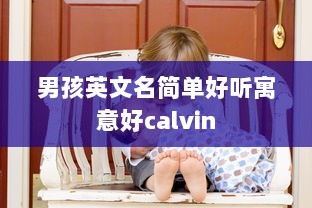男孩英文名简单好听寓意好calvin