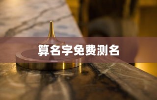 算名字免费测名