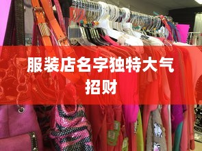 服装店名字独特大气招财