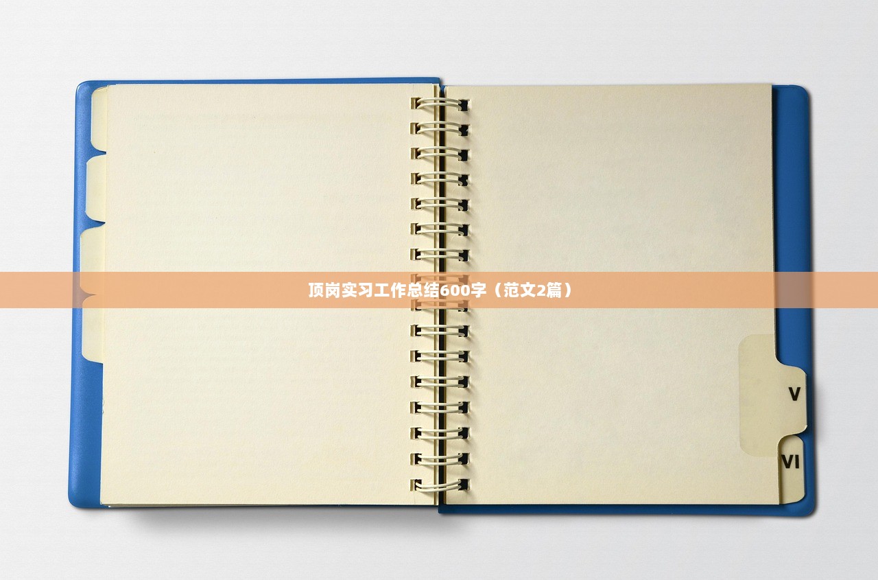 顶岗实习工作总结600字（范文2篇）