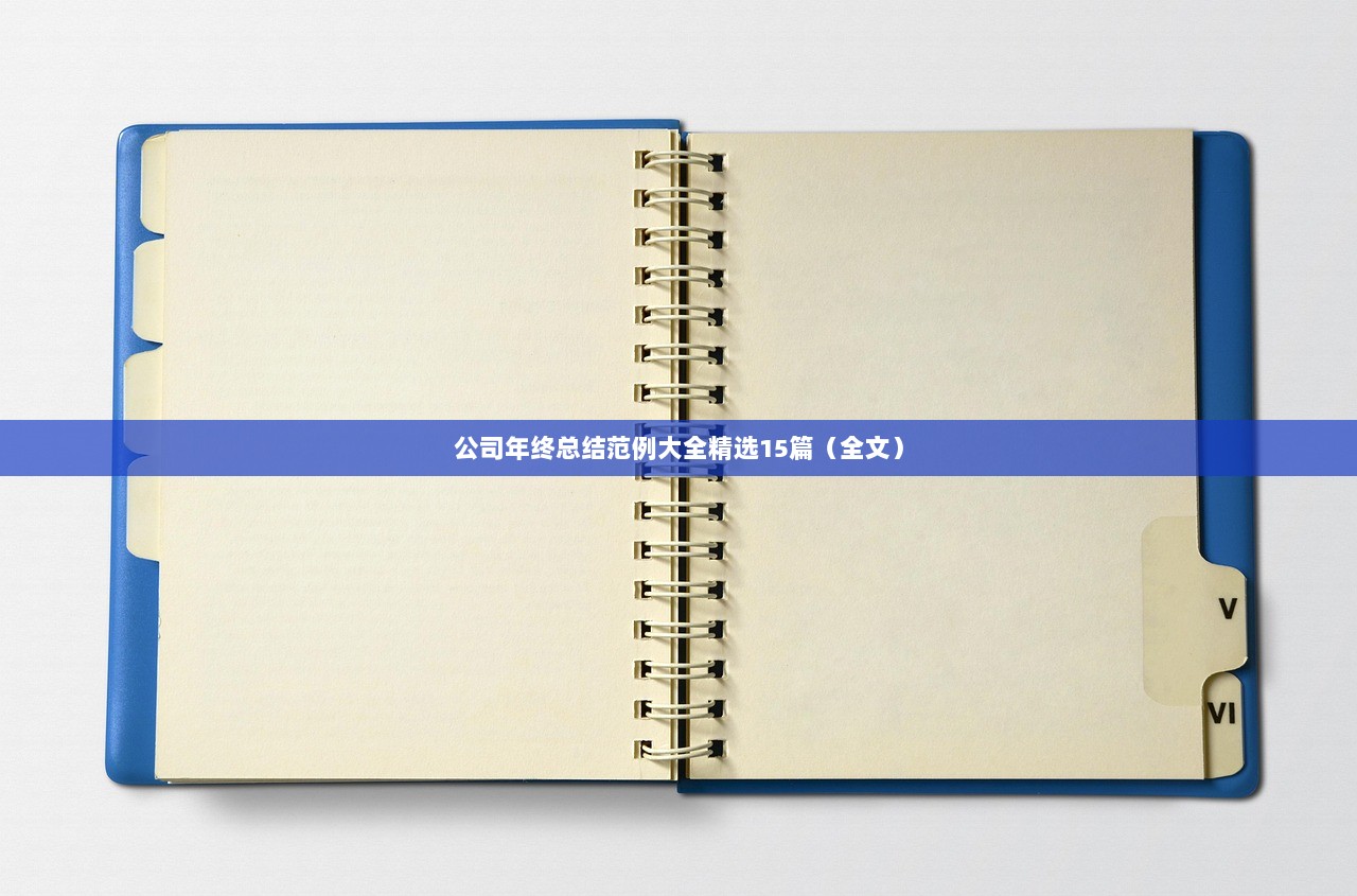 公司年终总结范例大全精选15篇（全文）
